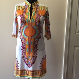 African/tribal inspired print dress.